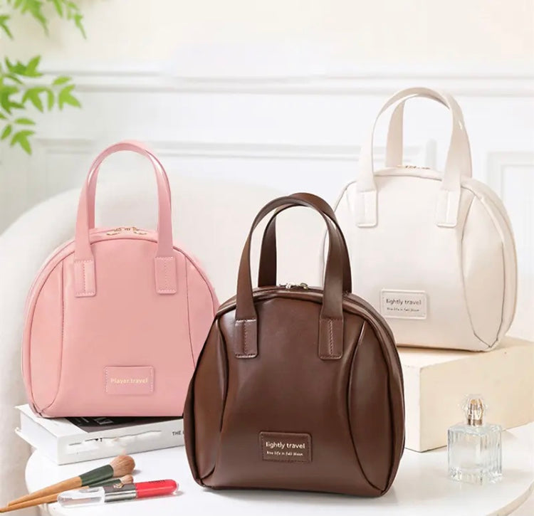 Portable Girl Makeup Hand Bag, Waterproof Wash Kit Travel Cosmetic Bag, Makeup Case Storage Pouch Portable Girl Makeup Hand Bag, Waterproof Wash Kit Travel Cosmetic Bag, Makeup Case Storage Pouch